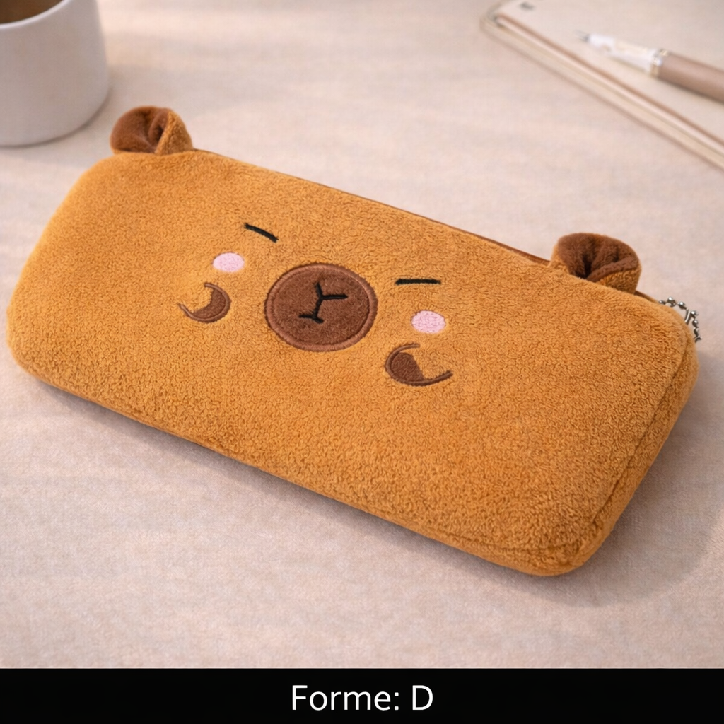 Trousse Capybara Ultra Douce â Cute, Pratique & Spacieuse đ»