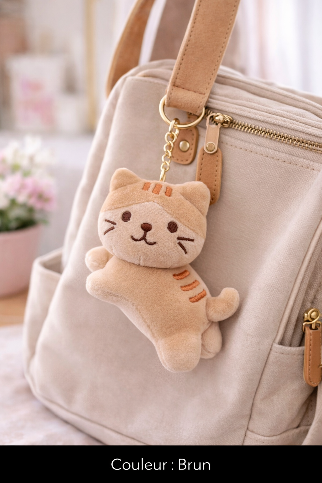 Mini Chat Peluche Porte-Clés – Ultra Mignon (12 cm)