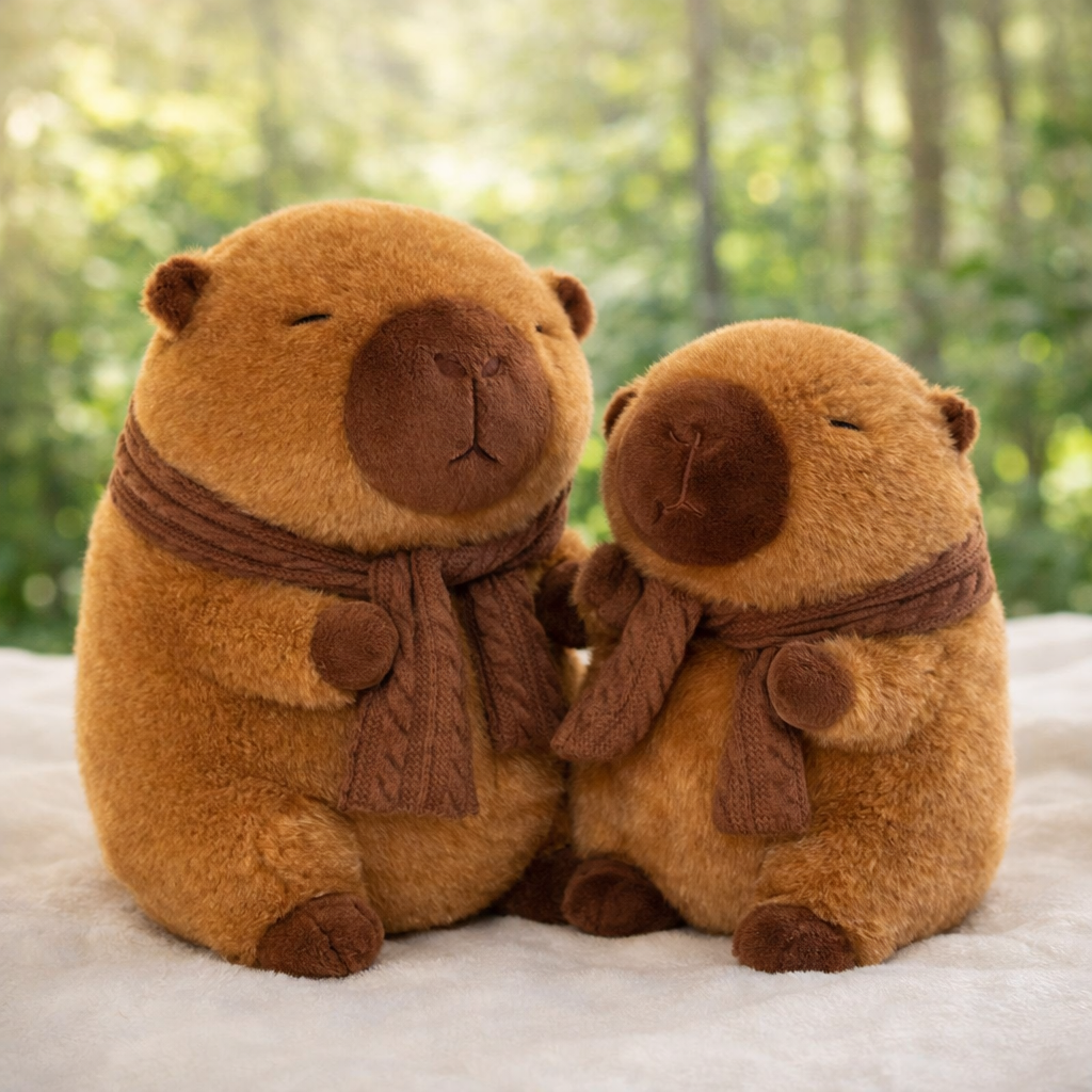 Peluche Capybara Douce (25-30 cm) 🧸 – Cadeau Kawaii