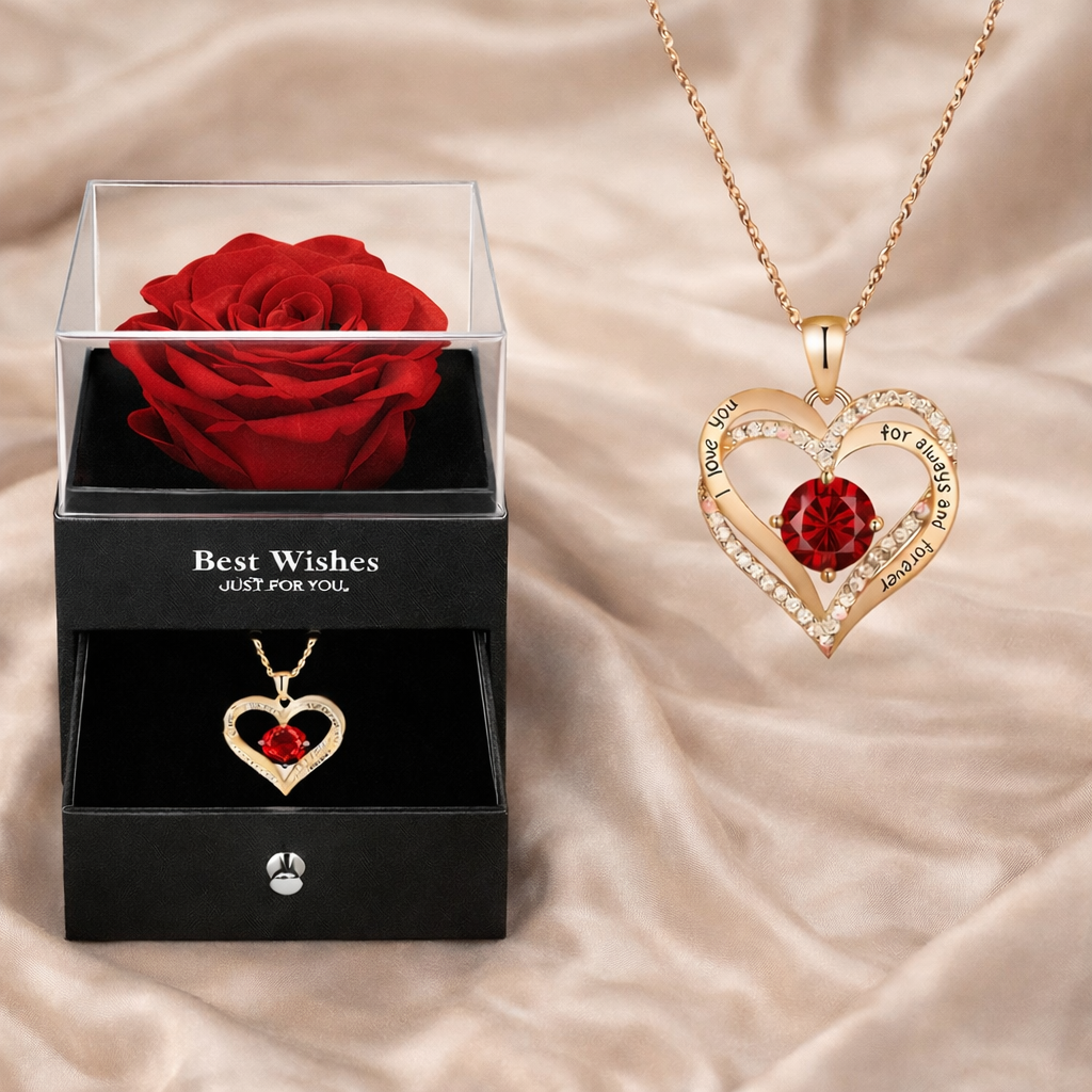 Collier Cœur Or Rose ❤️ – Cadeau Romantique
