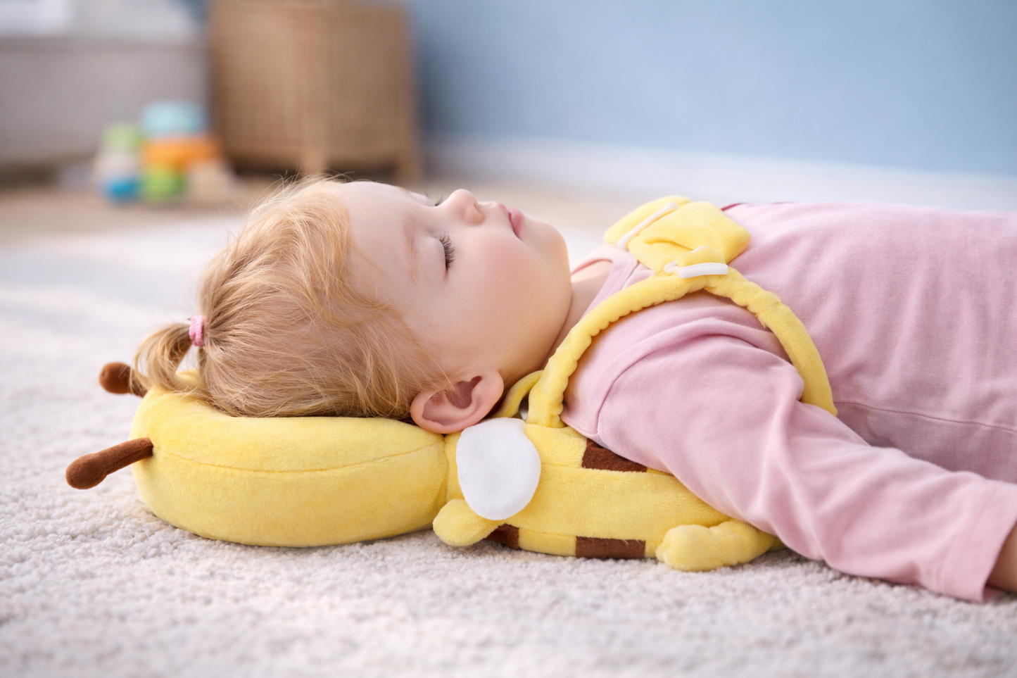 Coussin de Protection Bébé Anti-Chute – Sac à Dos Abeille Sécuritaire