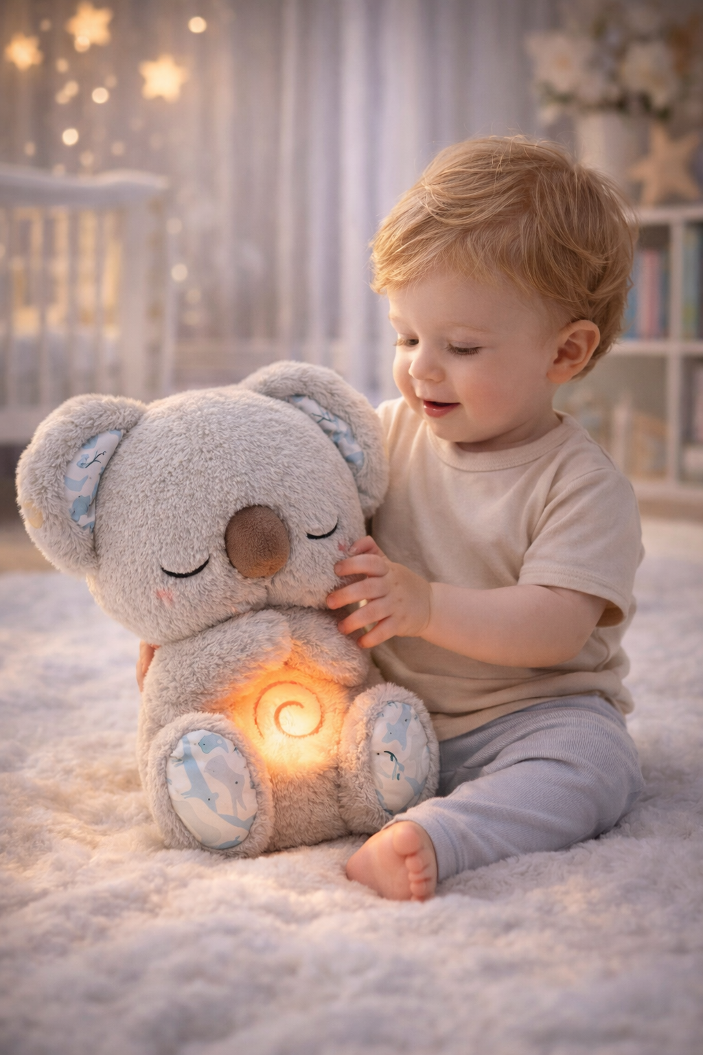 Peluche respirante apaisante – Compagnon de sommeil relaxant